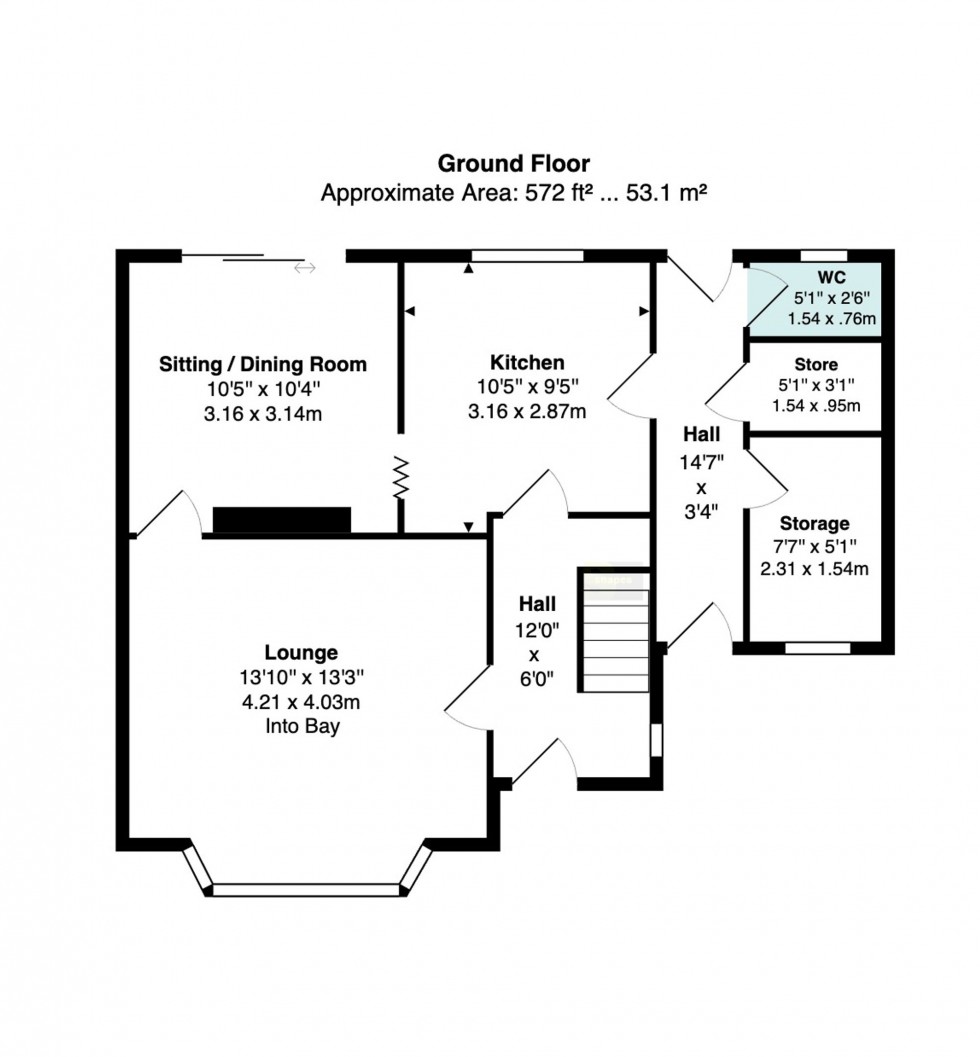Floorplan for Gawsworth Close, Bramhall, SK7