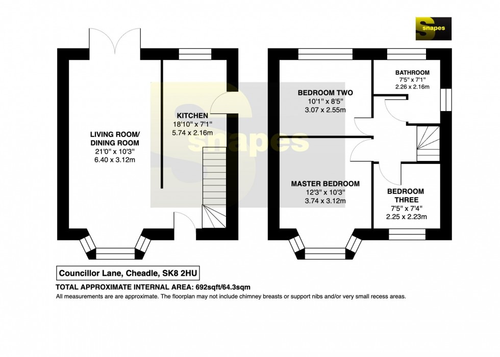 Floorplan for Councillor Lane, Cheadle, SK8