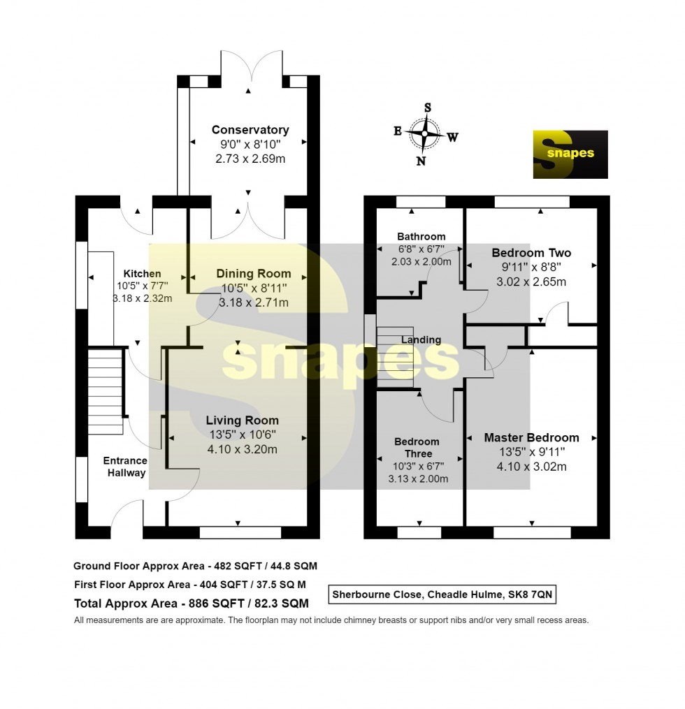 Floorplan for Sherbourne Close, Cheadle Hulme, SK8 7QN