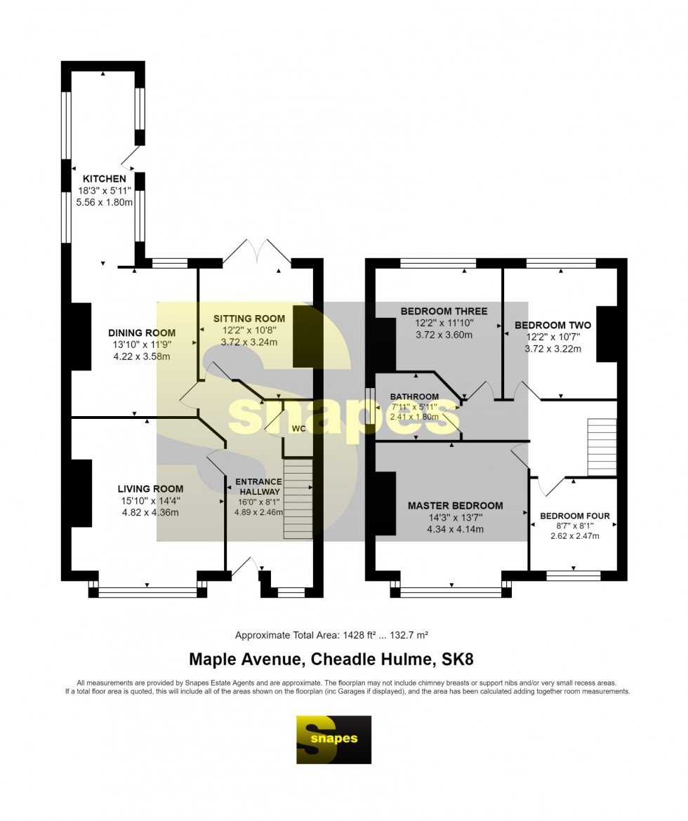 Floorplan for Maple Avenue, Cheadle Hulme, SK8 5DT