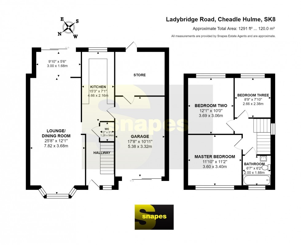 Floorplan for Ladybridge Road, Cheadle Hulme