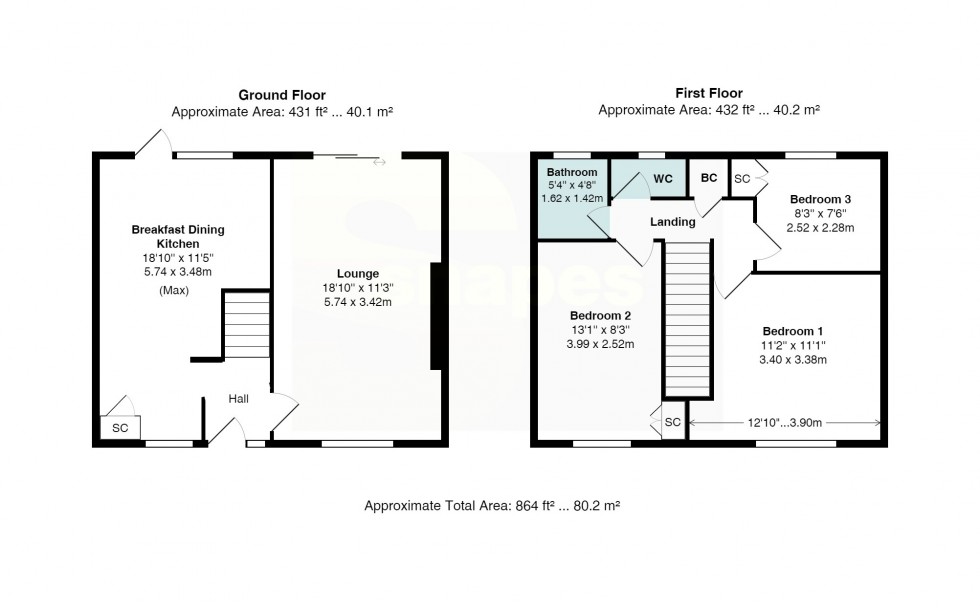 Floorplan for North Park Road, Bramhall SK7 3LQ