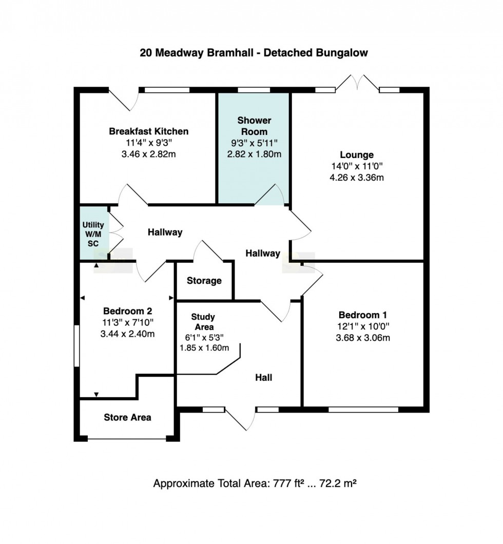 Floorplan for Meadway, Bramhall, SK7