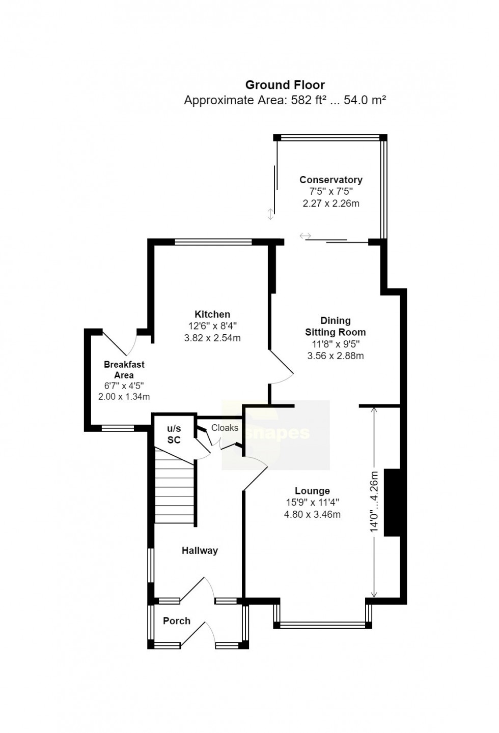 Floorplan for Meadway, Bramhall SK7 1NL