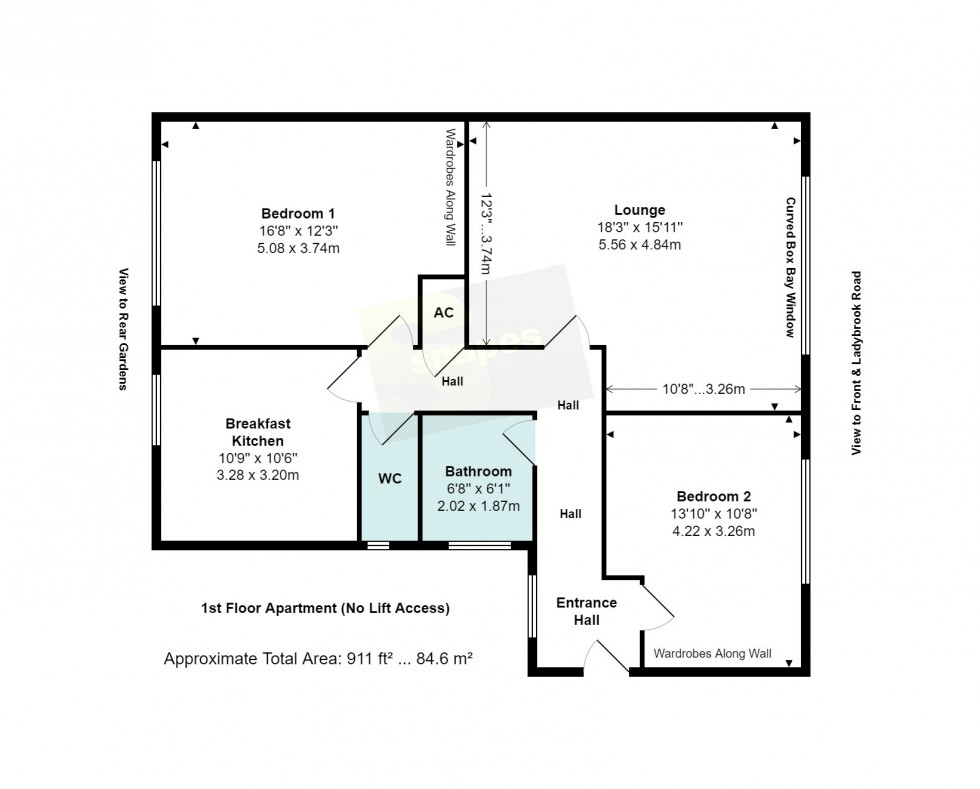 Floorplan for Woodside Mews, Ladybrook Road, Bramhall SK7 3NB