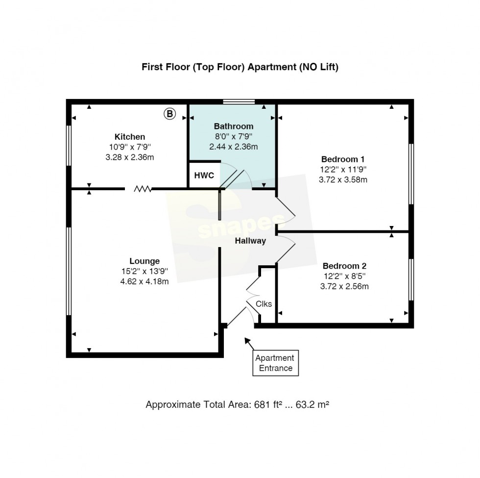 Floorplan for Briarlands Close, Bramhall, SK7 2RB - First Floor