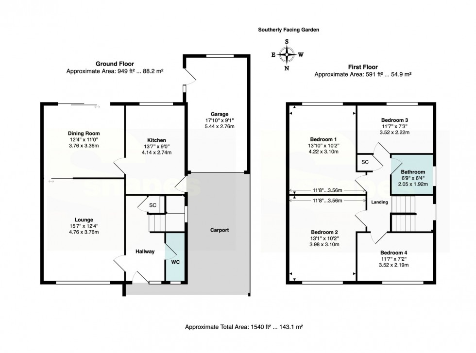 Floorplan for Longham Close, Bramhall SK7 3NL