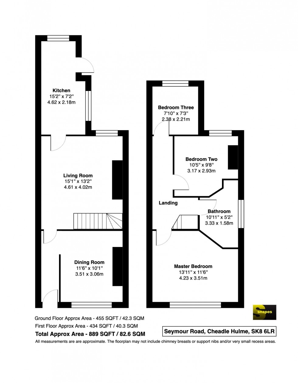 Floorplan for Seymour Road, Cheadle Hulme, SK8 6LR - FREEHOLD