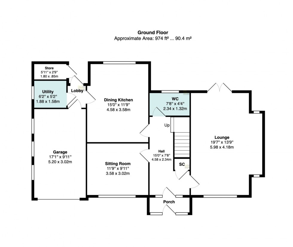 Floorplan for Langley Avenue, Hazel Grove, SK7