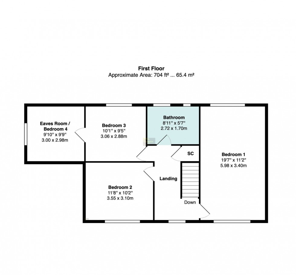 Floorplan for Langley Avenue, Hazel Grove, SK7