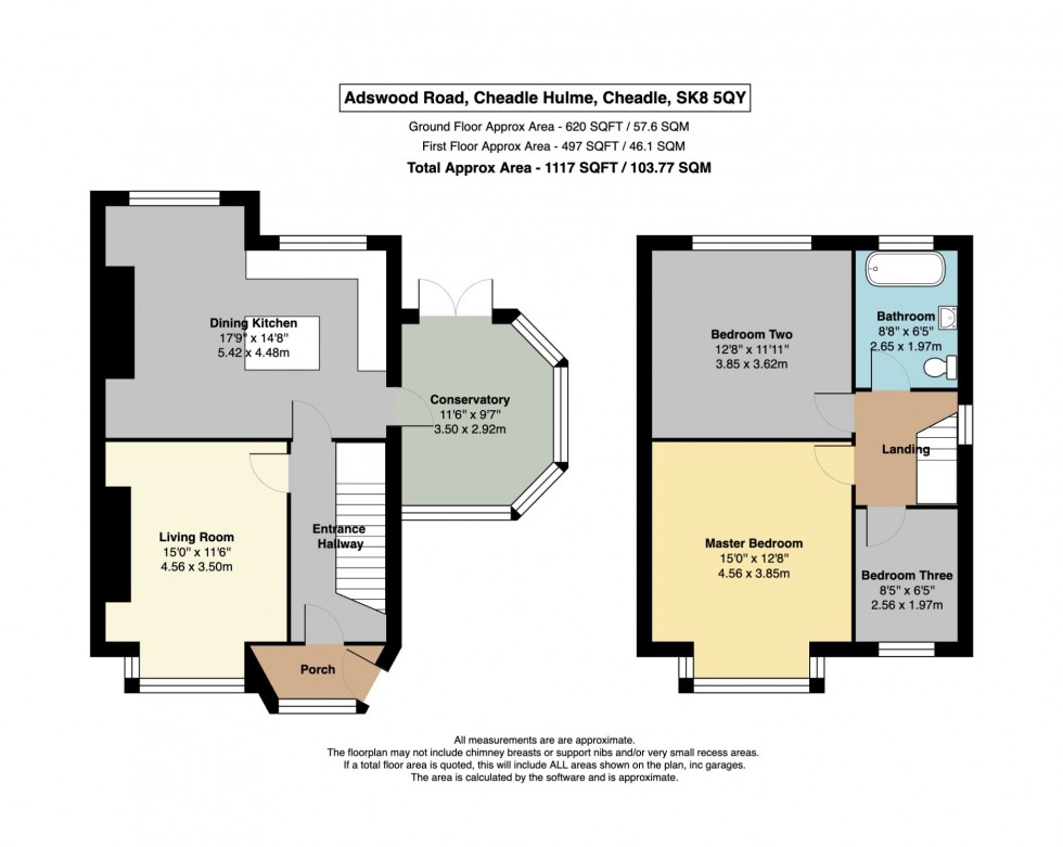 Floorplan for Adswood Road, Cheadle Hulme, Cheadle, Cheshire, SK8 5QY