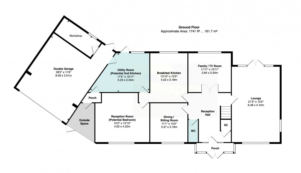 Floorplan for Milverton Drive, Bramhall SK7 1EY