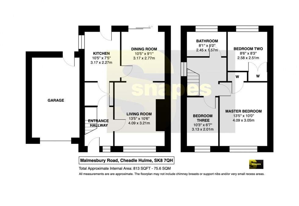 Floorplan for Malmesbury Road, Cheadle Hulme, SK8