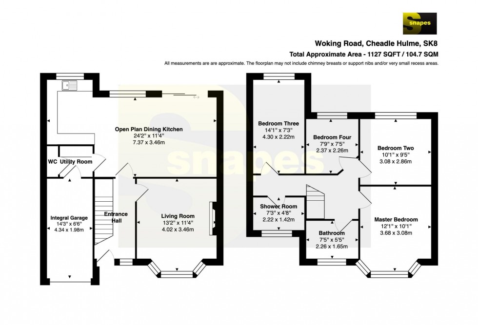Floorplan for Woking Road, Cheadle Hulme, SK8