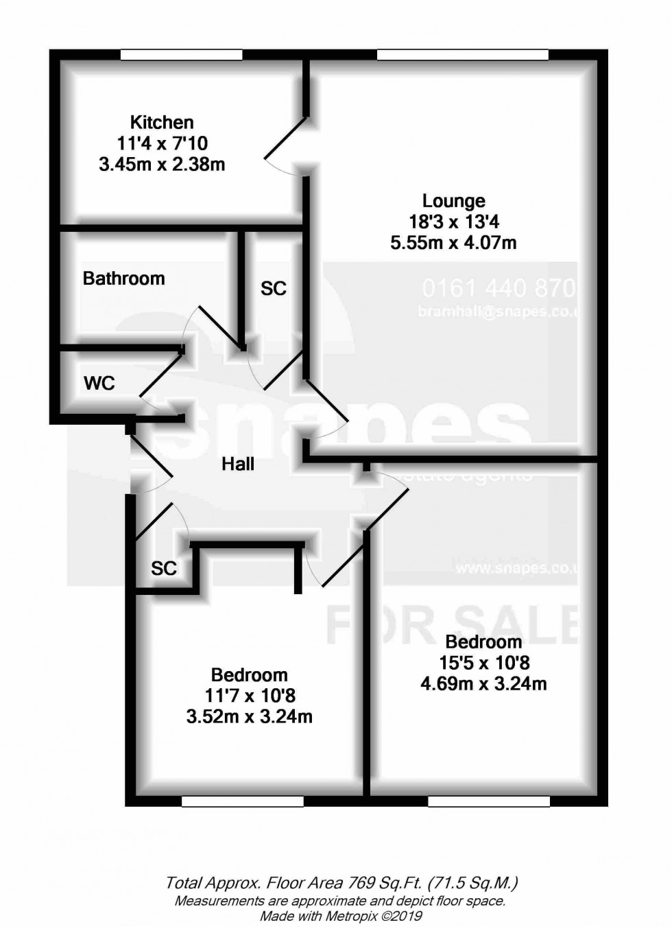 Floorplan for BRAMHALL LANE, Davenport
