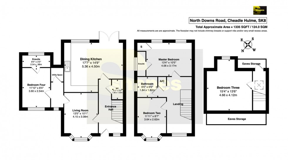 Floorplan for North Downs Road, Cheadle Hulme, SK8