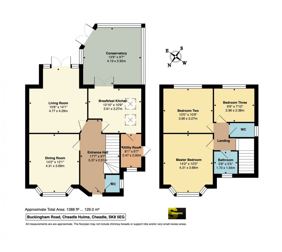 Floorplan for Buckingham Road, Cheadle Hulme, SK8