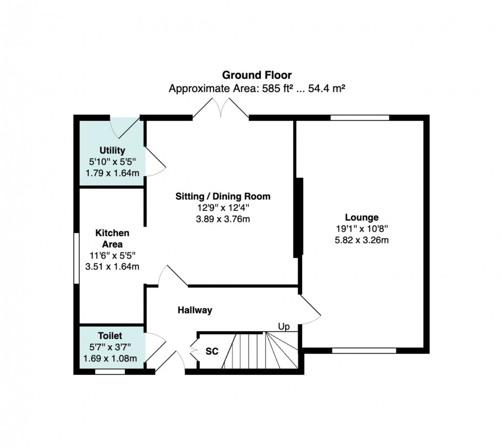 Floorplan for North Park Road, Bramhall, SK7