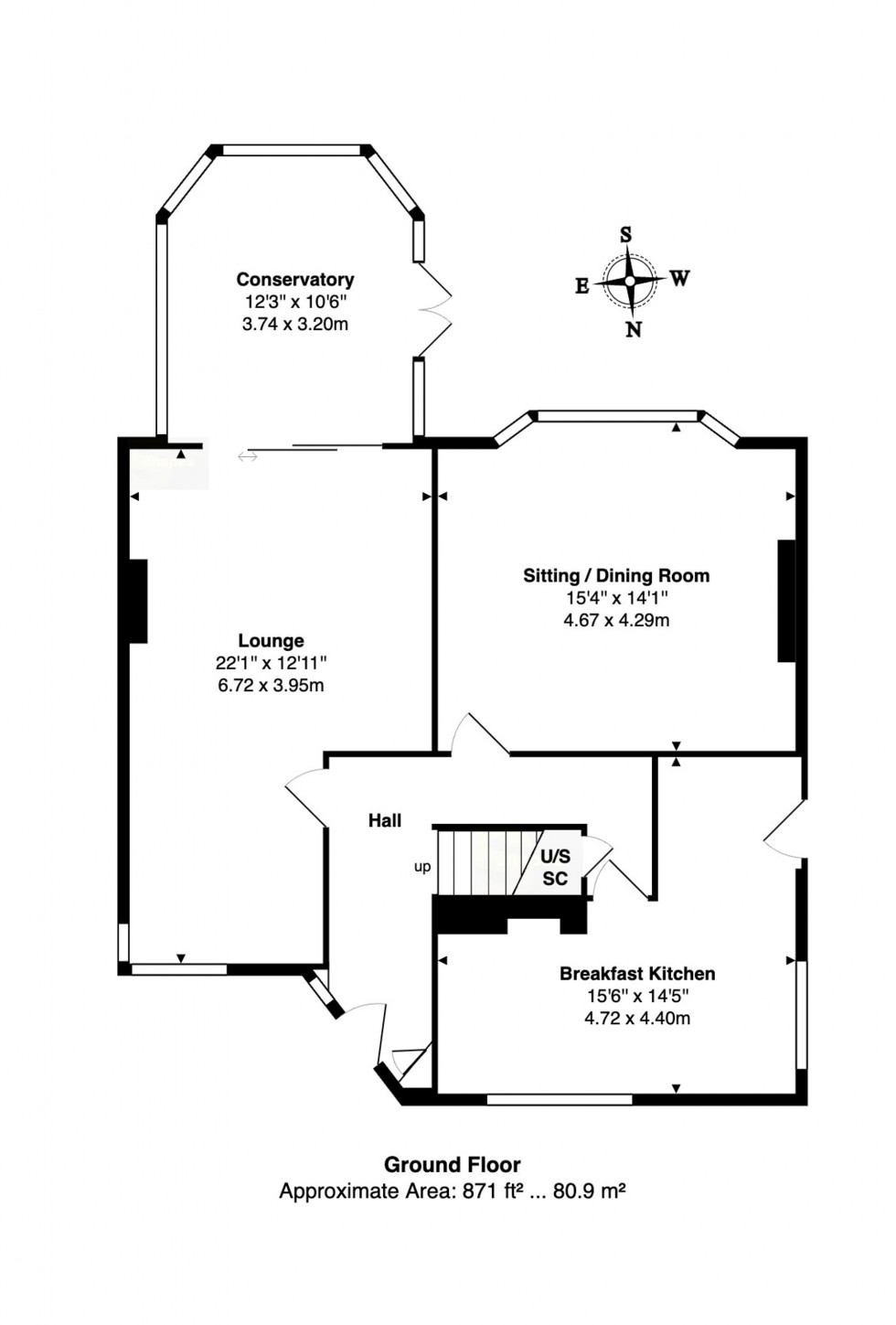Floorplan for Ack Lane East, Bramhall, SK7