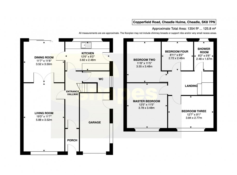 Floorplan for Copperfield Road, Cheadle Hulme, SK8