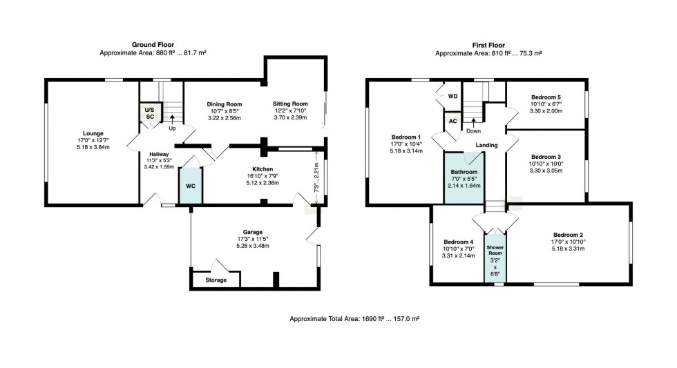 Floorplan for Eskdale Avenue, Bramhall, SK7