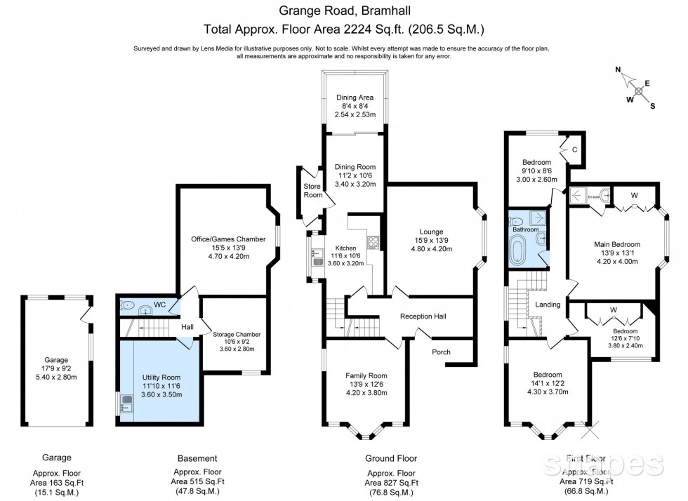 Floorplan for Grange Road, Bramhall, SK7