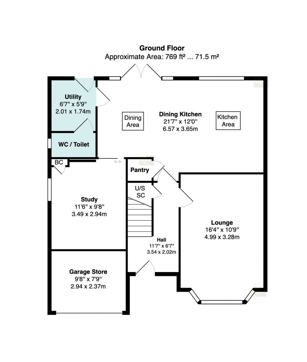 Floorplan for Lancastrian Way, Woodford, SK7