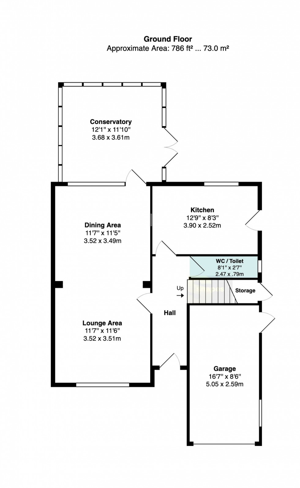 Floorplan for Dairyground Road, Bramhall, SK7