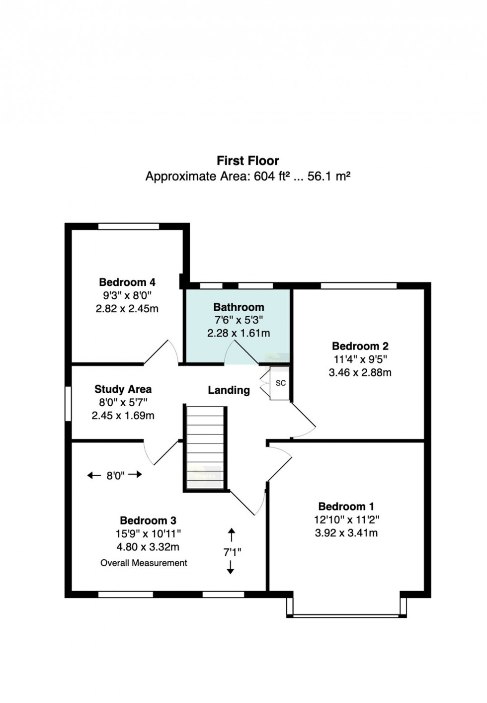 Floorplan for Adelaide Road, Bramhall, SK7
