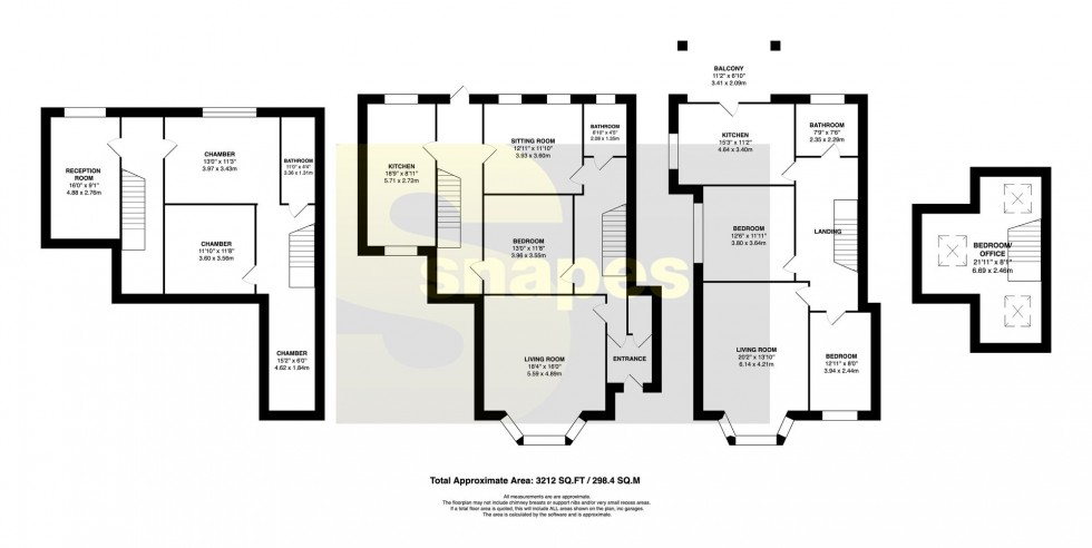 Floorplan for Barnfield Road East, Stockport, SK3