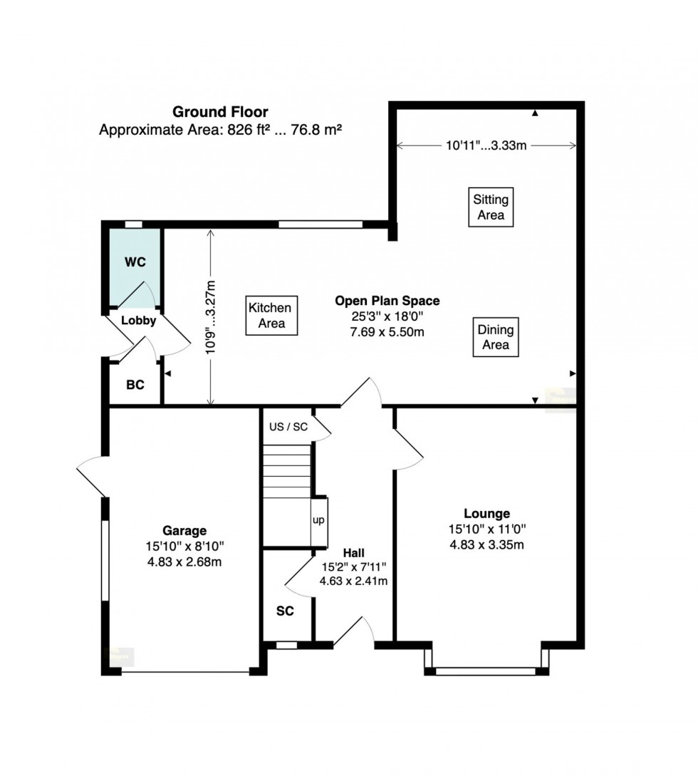 Floorplan for Adelaide Road, Bramhall, SK7