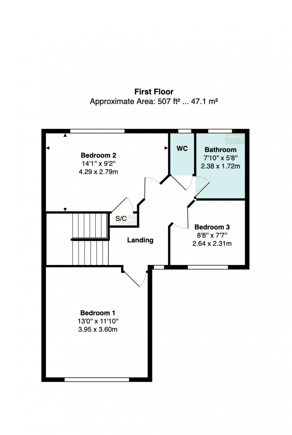 Floorplan for Lucerne Road, Bramhall, SK7