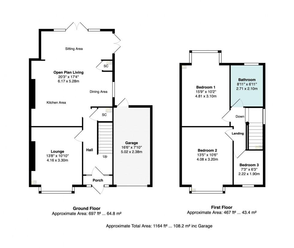 Floorplan for Ashfield Road, Stockport, SK3