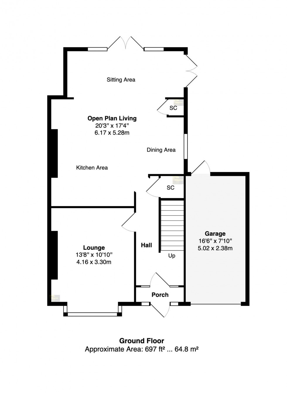 Floorplan for Ashfield Road, Stockport, SK3