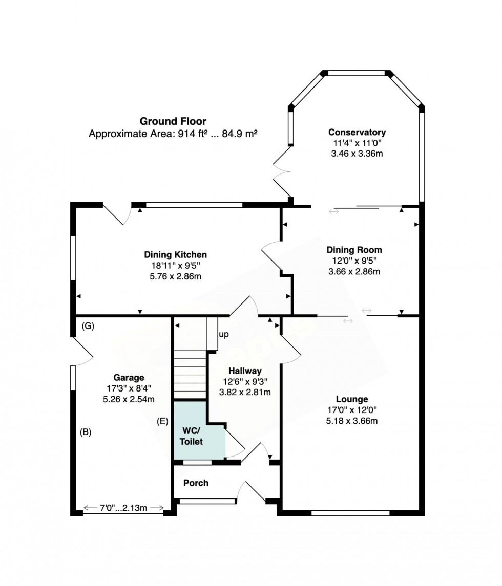 Floorplan for Acre Lane, Cheadle Hulme, SK8