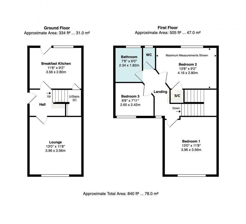 Floorplan for Geneva Road, Bramhall, SK7
