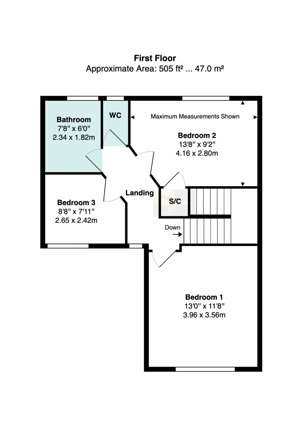Floorplan for Geneva Road, Bramhall, SK7