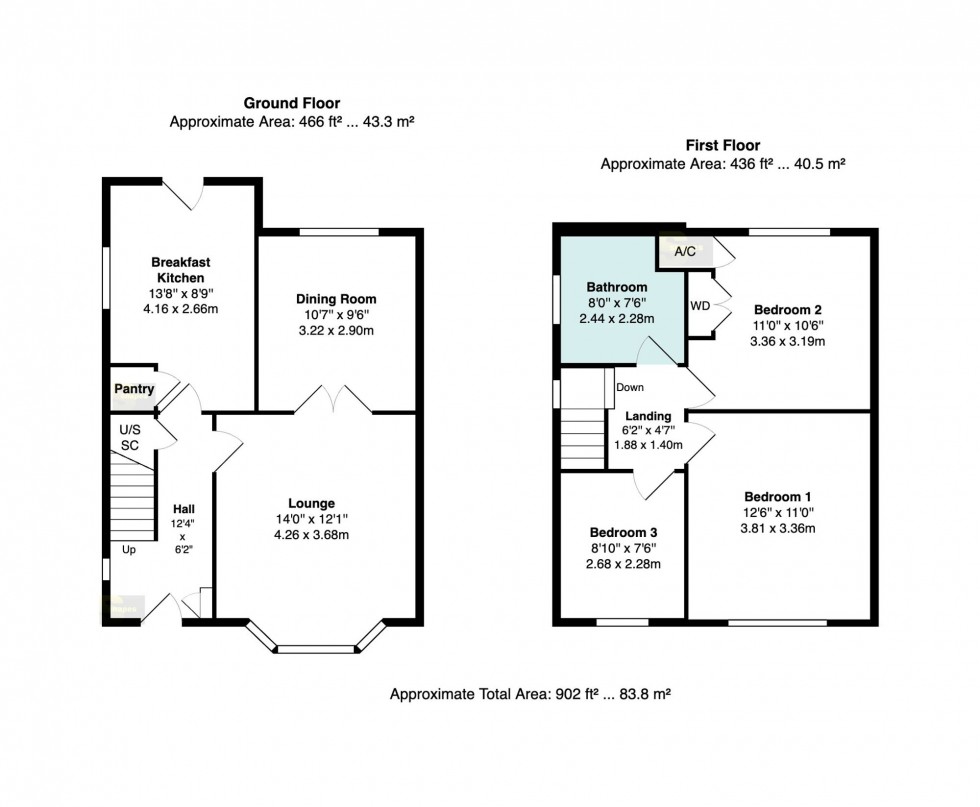Floorplan for Ashley Drive, Bramhall, SK7