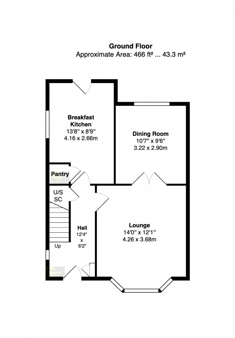 Floorplan for Ashley Drive, Bramhall, SK7