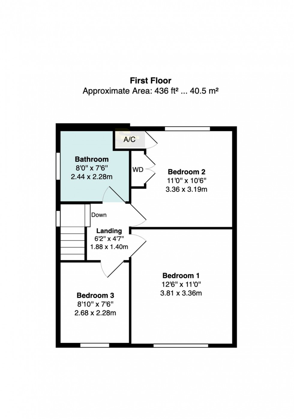 Floorplan for Ashley Drive, Bramhall, SK7