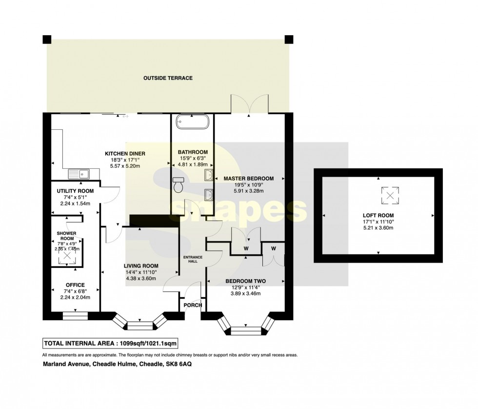 Floorplan for Marland Avenue, Cheadle Hulme, SK8