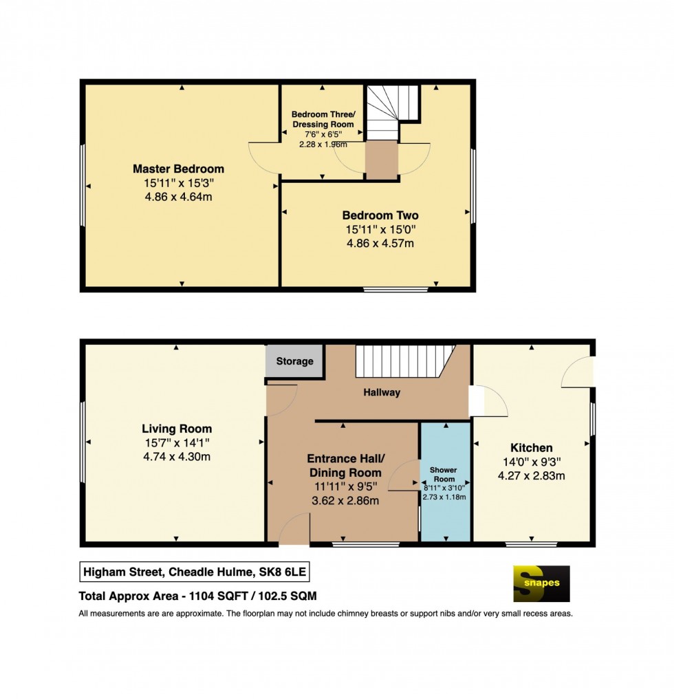 Floorplan for Higham Street, Cheadle Hulme, SK8