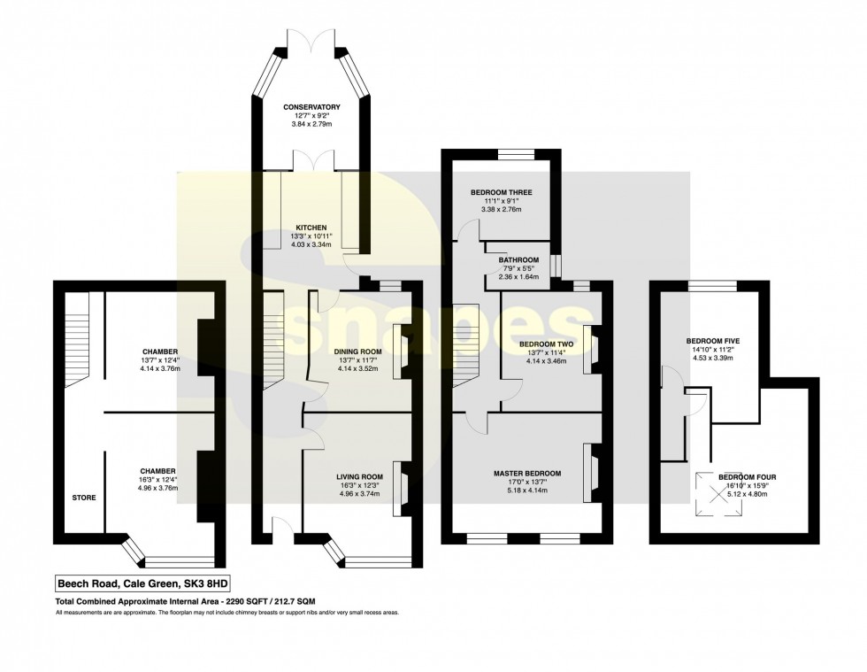 Floorplan for Beech Road, Stockport, SK3