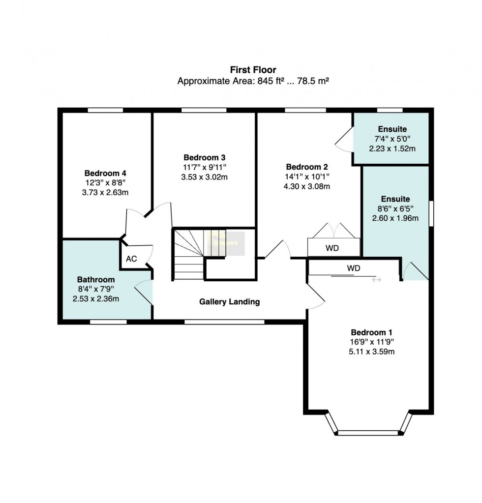 Floorplan for York Gardens, Woodford, SK7