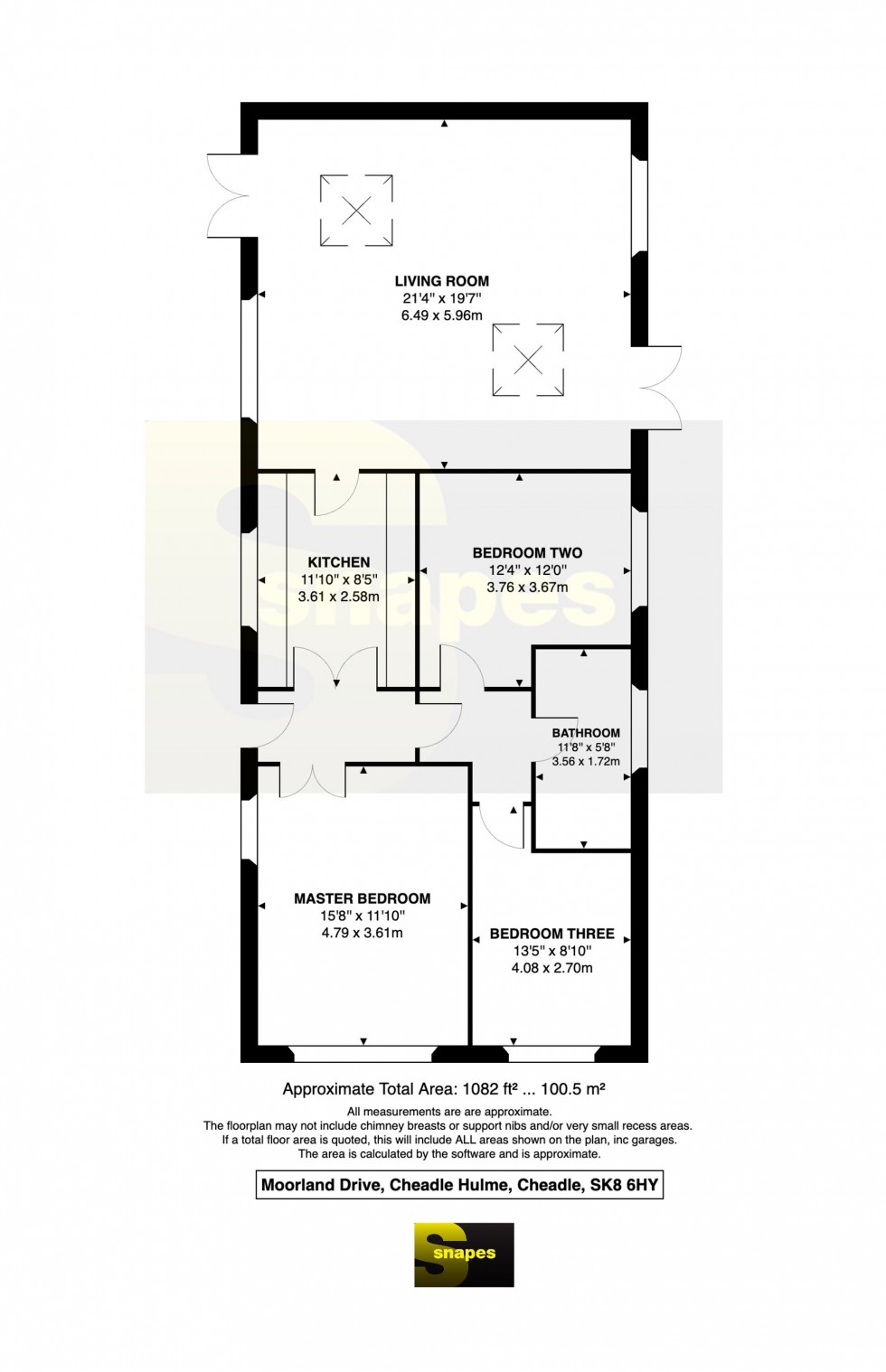 Floorplan for Moorland Drive, Cheadle Hulme, SK8
